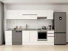 Alvinka 290X210 Cm High Gloss Mutfak Dolabı M-E90S40S40-1 High Gloss | Beyaz - Mdf