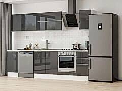 Mutfak Dolabı M-E90S45S40-2 High Gloss | Antrasit - Suntalam