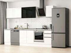 Alvinka 295X210 Cm High Gloss Mutfak Dolabı M-E90S45S40-3 High Gloss | Beyaz - Mdf