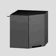 Alvinka Mutfak Modül Mbr_A Üst 1Dk1R 60-H60Cm Köşe Dolap Beyaz Beyaz Suntalam