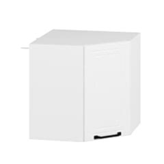 Alvinka Mutfak Modül Mbr_A Üst 1Dk1R 60-H60Cm Köşe Dolap Beyaz Beyaz Mdf