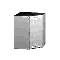 Alvinka Mutfak Modül Mbr_A Üst 1Dk1R 60-H72Cm Köşe Dolap Beyaz Beyaz Suntalam