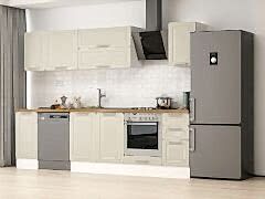 Alvinka 290X210 Cm Klasik Mebran Mutfak Dolabı M-E90S40S40-2 Mebran | Kumtaşı - Suntalam