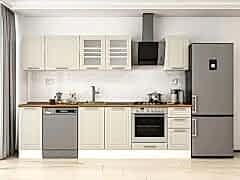 Alvinka 290X210 Cm Klasik Mebran Mutfak Dolabı M-E90S40S40-3 Mebran | Kumtaşı - Suntalam