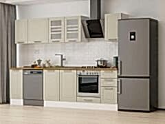 Alvinka 290X210 Cm Klasik Mebran Mutfak Dolabı M-E90S40S40-3 Mebran | Kumtaşı - Suntalam