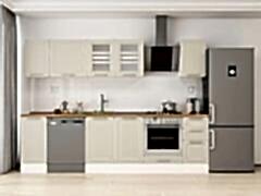 Alvinka 290X210 Cm Klasik Mebran Mutfak Dolabı M-E90S40S40-3 Mebran | Kumtaşı - Mdf